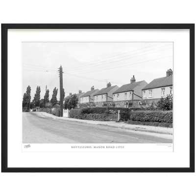 Bottesford, Manor Road C1955 by Francis Frith - Single Picture Frame Print