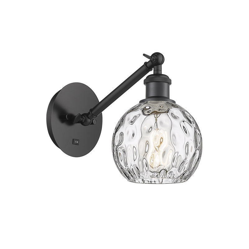 Shauna Armed Sconce, Matte Black, No Bulb Included