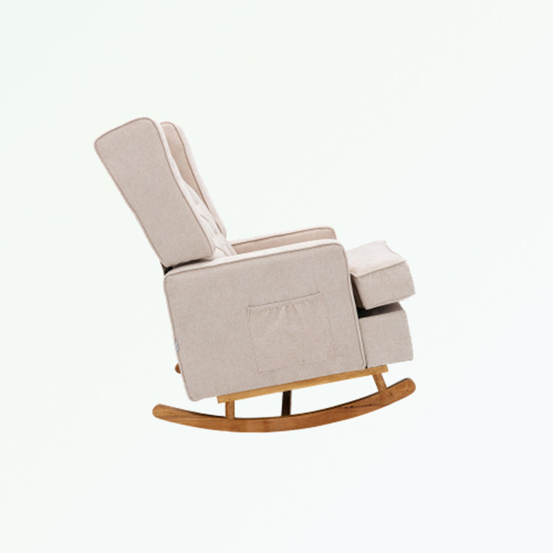 Chaise berçante Jayneen, Beige