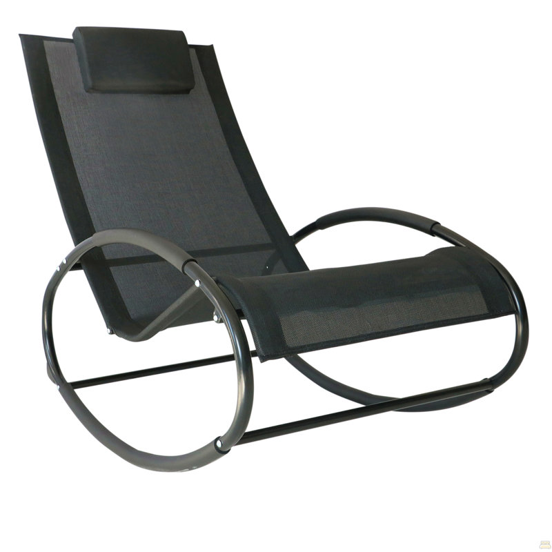 Chaise longue de piscine, chaise berçante d'extérieur