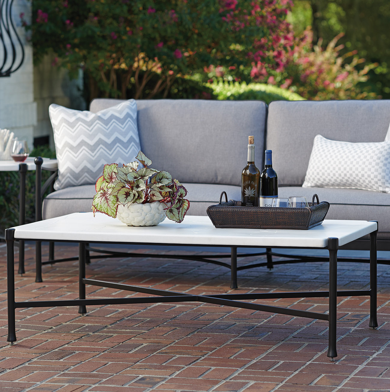 Tommy Bahama Outdoor Pavlova Rectangular Cocktail Table | Wayfair