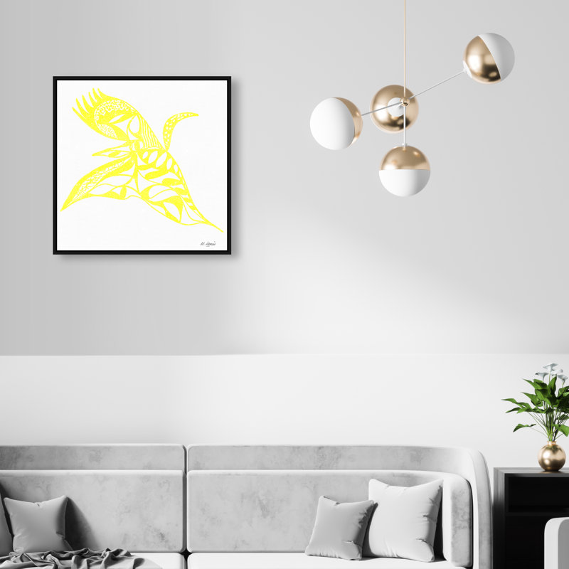 Manuel Roman - Swan Dance Print by Oliver Gal, 21"H x 21"W, Black Floater Frame