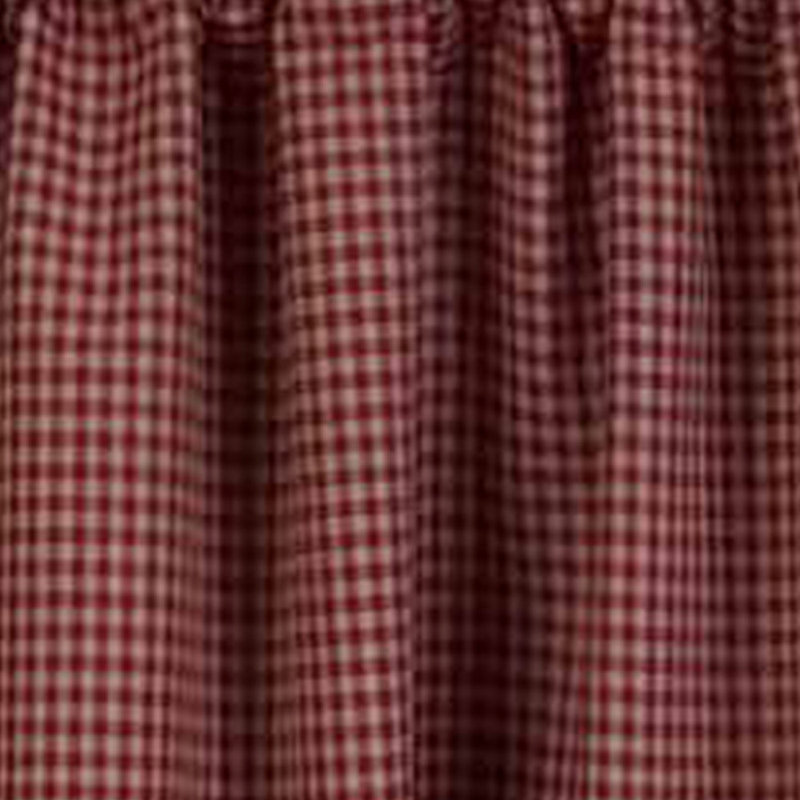 Rideau simple 100% coton Calderdale, Rouge