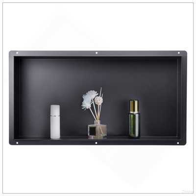 Tablette de douche encastrée sans cadre 13 po x 25 po x 4 po