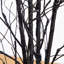 Arbre d'Halloween artificiel pré-éclairé noir avec des chauves-souris et 50 lumières DEL blanc chaud-469501584