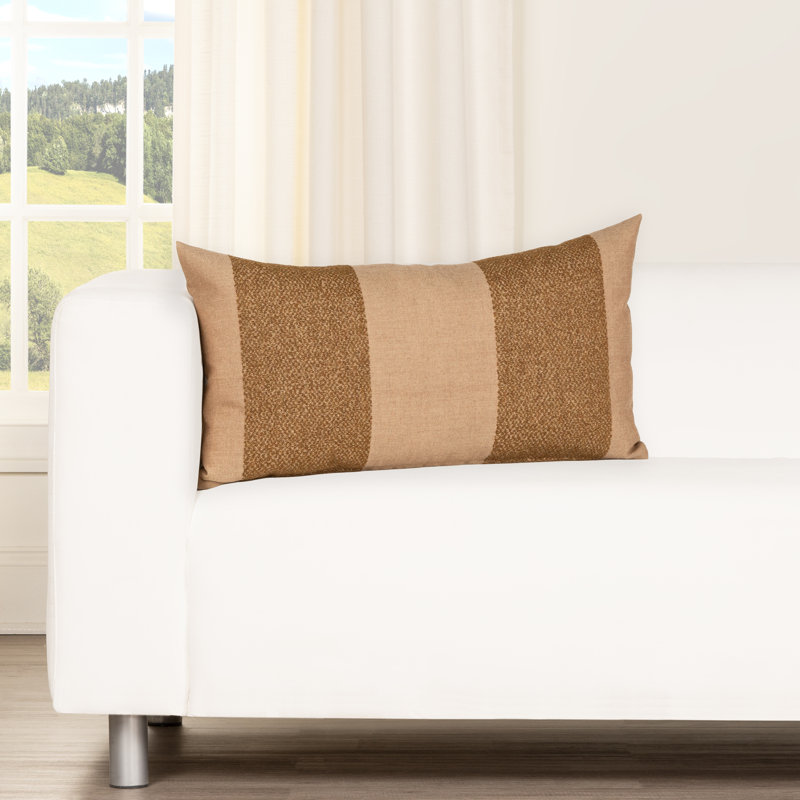 Coussin lombaire d'extérieur Sunbrella Afar Sage, Sauge, 21 po x 12 po, Plumes