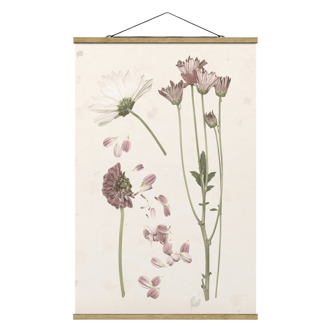 Grafikdruck Herbarium in Pink II