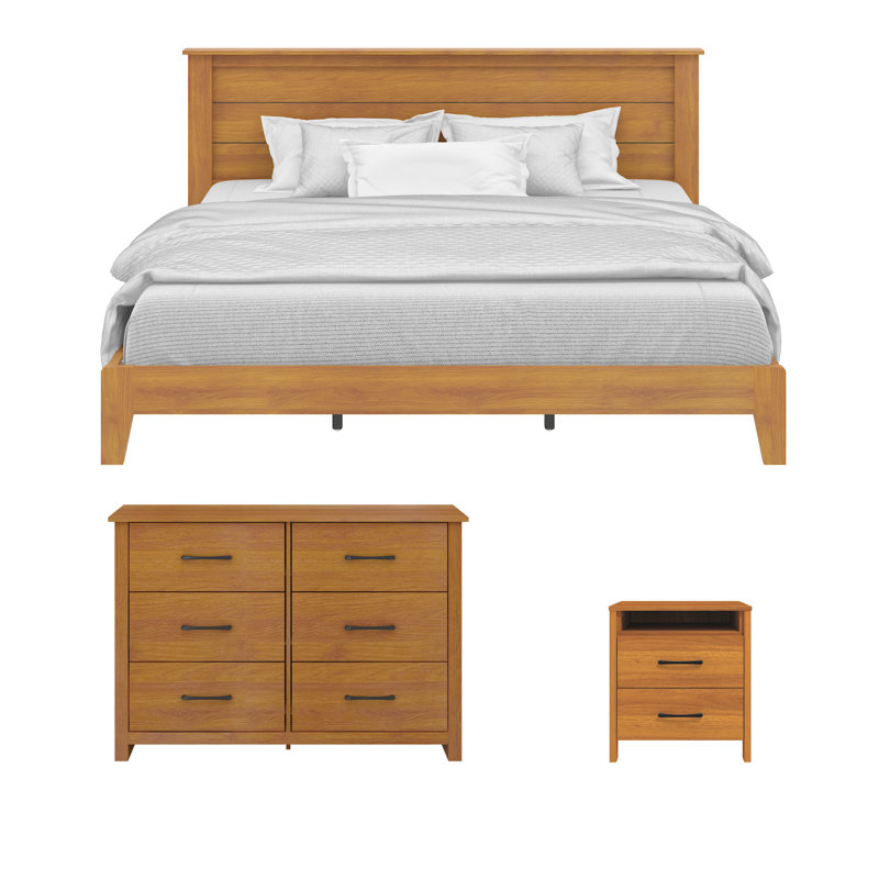 Laureen 3 Piece Bedroom Set