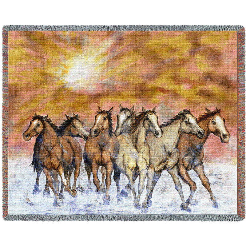 Couverture en coton Sunset Run