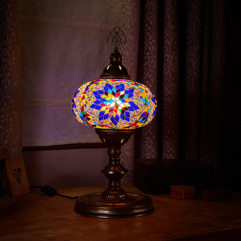 Karlie Metal Lighting Lamp, Blue/Yellow/Green