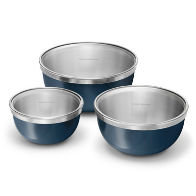 Caraway Mixing Bowl Set, Navy