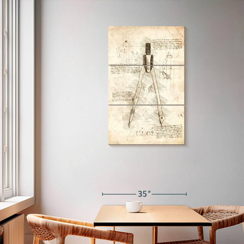 Laelle Drawing Compass, 57" H x 36" W