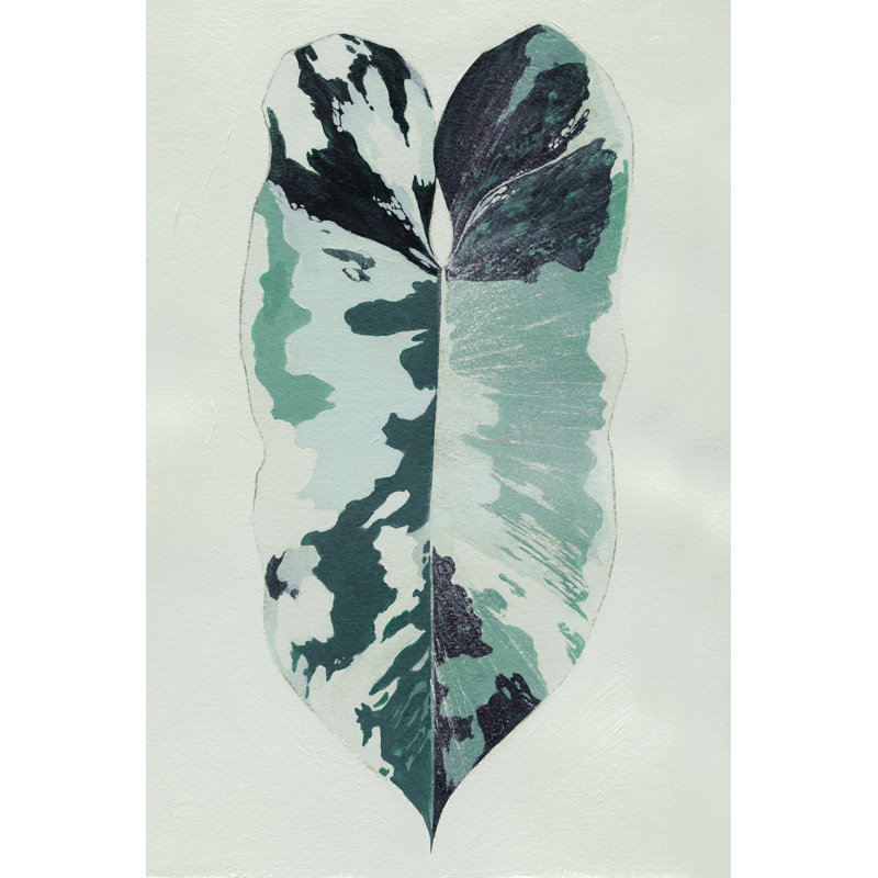 Helmville Variegated II UV Resistant Graphic Art, 48" H x 32" W, No, Silver Floater Framed