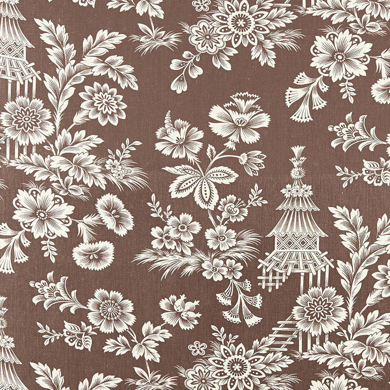 Song Garden Fabric, Cocoa