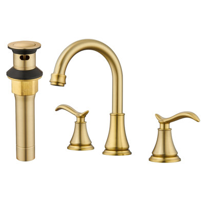 8-inch Widespread Faucet 2-handle Bathroom Faucet with Drain