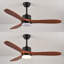 Ventilateur de plafond 52 po avec lumières DEL Aarshiya