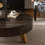 Table basse rétro 35,4 po, brune. Avec pieds en bois massif et fines. Pour le café, les livres et la décoration. Fournie avec une décoration élégante de 35,4 po. Disponible-1429522413-1429522412