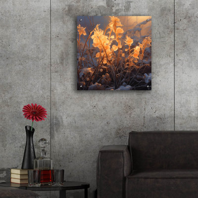 Ebern Designs 'Golden Dawn' by r3darch0n Acrylic Glass Wall Art