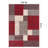 Allyne Geometric Red/Gray Non-Slip Rubberback Area Rug-1089645541