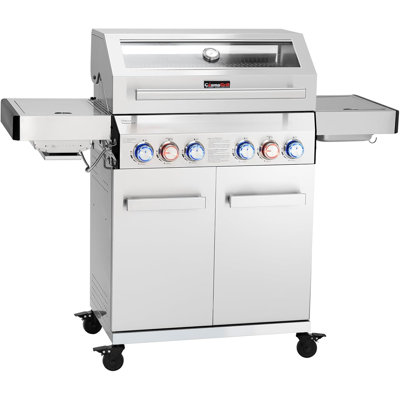 Yamara COSMOGRILL 4 - Burner Freestanding Gas Grill with Side Burner and Cabinet