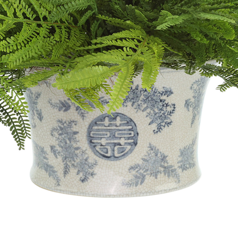 Melra Faux Fern Plant in Ceramic Vase