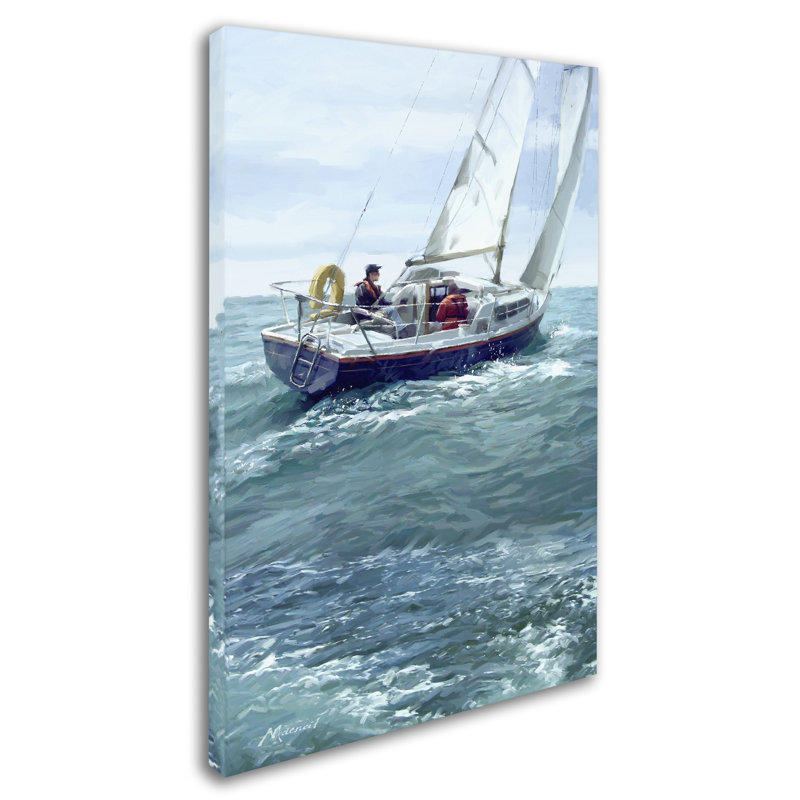 Armand 'Sailing Copy' Print on Canvas, 19" H x 12" W x 2" D