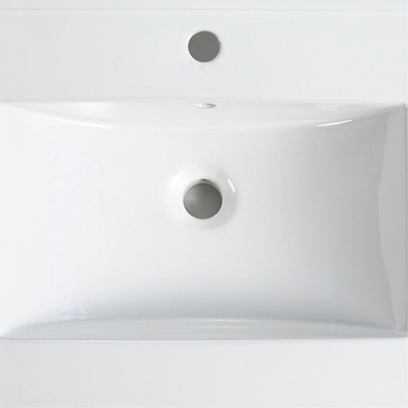 Dessus de meuble-lavabo en céramique 30 po, Blanc, White