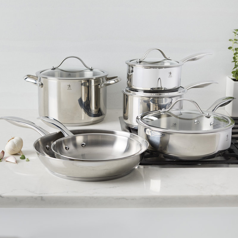 Henckels Aragon 10-Pc Stainless Steel Cookware Set