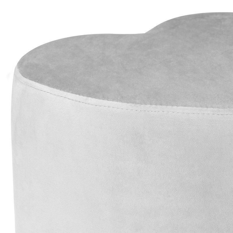 Tabouret de coiffeuse Kianna, Gris froid