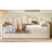 Upholstered Twin Size Daybed With Adjustable Height Pop Up Trundle Twin Bed And USB & Type-C Charging Port, Day Bed Frame With 2 Side Pockets, No Box-Spring Needed-254136565