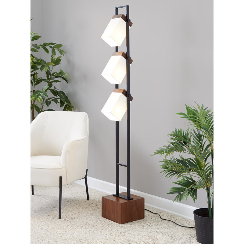 Busser 67.5'' Walnut Brown Tree Floor Lamp