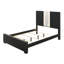 Lit à panneaux grand moderne et élégant avec tête de lit à DEL, blanc noir, éclairage chic en bois massif, blanc-1374719607-1374719604