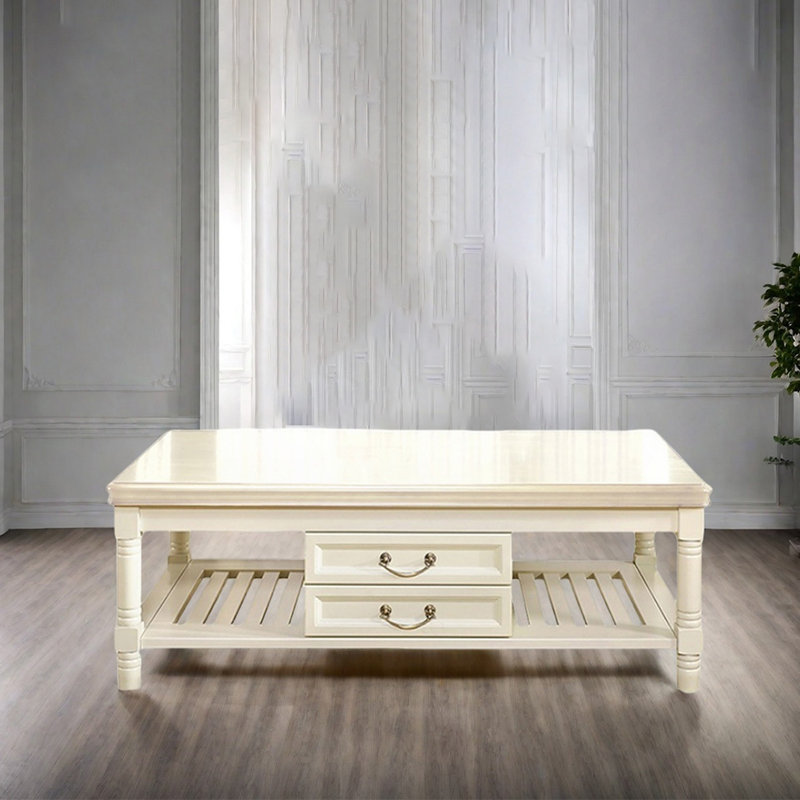 A naturally simple coffee table, White, 17.71" H x 47.24" L x 23.62" W, White