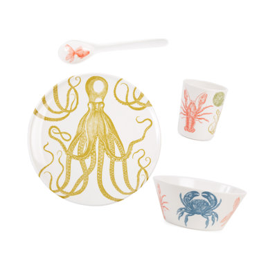 Musselman Melamine Dinnerware Set 4 Piece