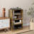Adjustable Glass Audio Cabinet-903865174