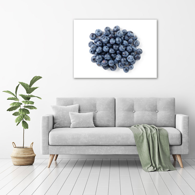Blueberries - No Frame Print on Glass