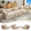 Canapé-lit convertible 118,11 po Chenille, structure fixe, aucun assemblage requis-1630600554