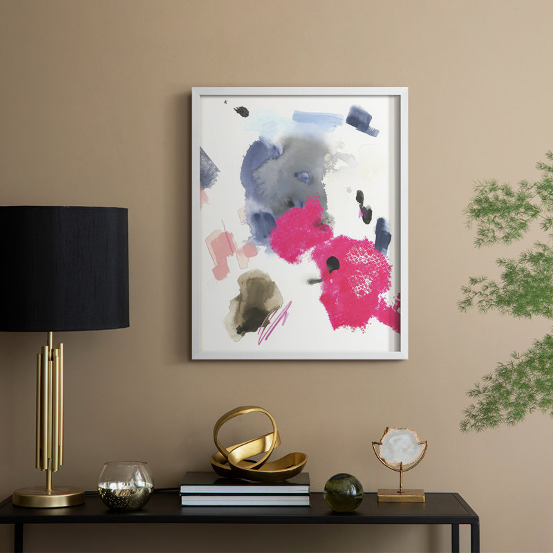 Mirame I Framed Print - Solid Wood, 30" H x 24" W, White