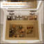 Bureau de coiffeuse avec miroir ouvert et 3 tiroirs-133289342