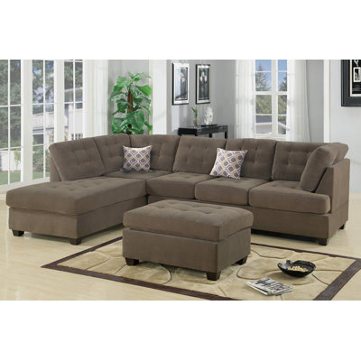 Ensemble modulaire 2 pièces avec 2 coussins décoratifs