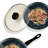Wok Fant.Stone Black with Lid Black