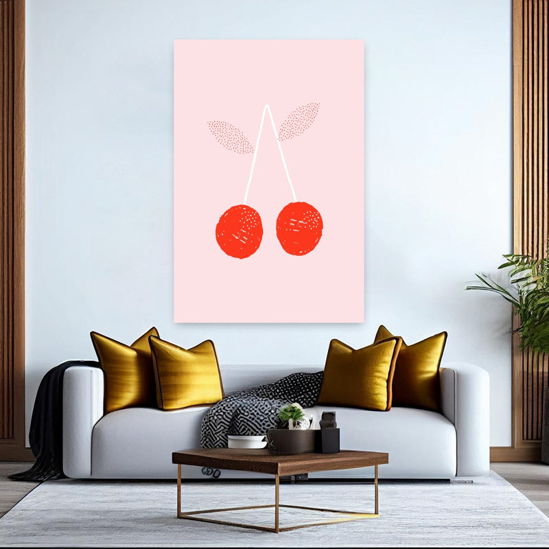 Sweet Red Cherries by Aislinn Simmonds - Wrapped Canvas Print, 152.4 cm H x 101.6 cm W