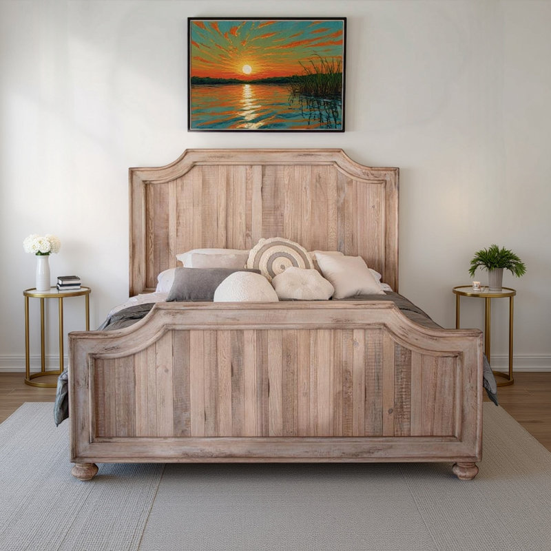 Kurosh Solid Wood Standard Bed, King