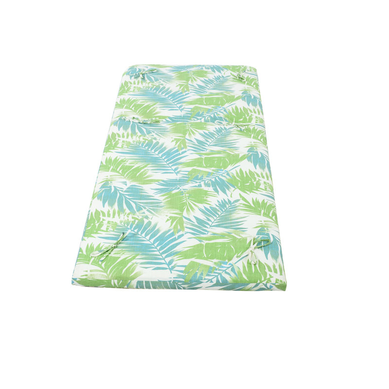 Coussin de chaise longue à motif floral 2 po d'épaisseur