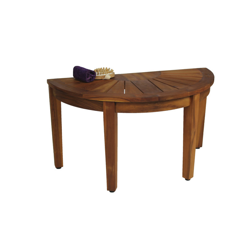 The Original 31.5" Half-Moon Teak Shower Bench