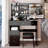 37" Left Drawer Desktop Vanity Table + Cushioned Stool-976713149