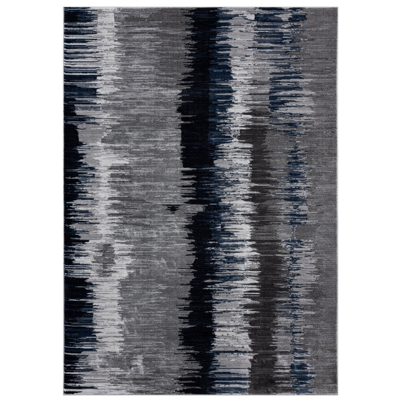 Tapis gris, Rectangle 5 pi 3 po x 7 pi 5 po