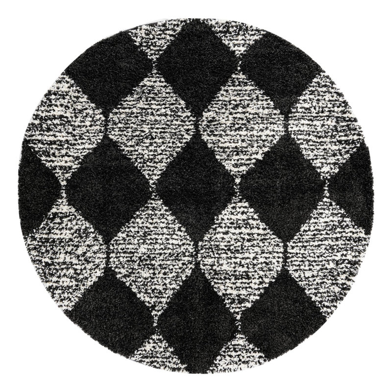 Rodney Geometric Indoor Rug, Round 7'