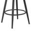 Tabouret de bar pivotant d'extérieur en aluminium Rinehart avec corde gris clair et coussins Earl Grey - ensemble de 4-603454788