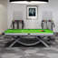 Table de billard en bois massif 9 pi Custom